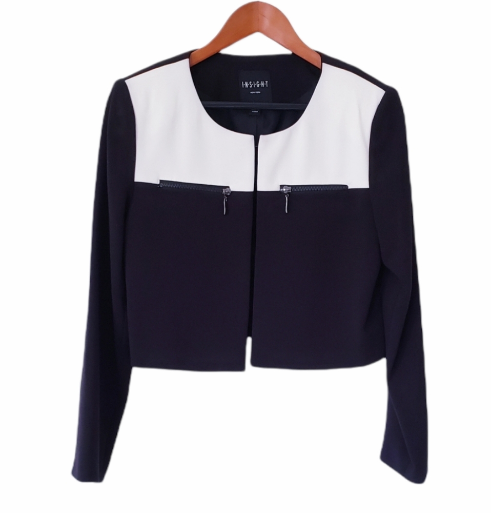 Insight New York Womens Color Block Jacket - 8